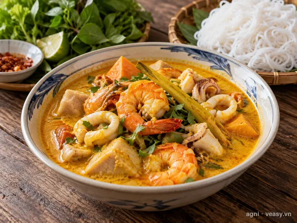 Cà ri hải sản (ảnh minh hoạ do AI tạo)