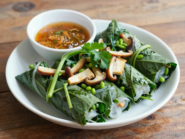 Cuốn diếp chay (ảnh minh hoạ do AI tạo)