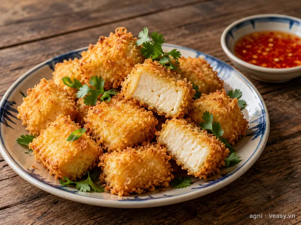 Đậu phụ chiên xù (ảnh minh hoạ do AI tạo)