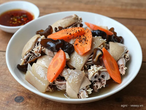 Gà nấu đông (ảnh minh hoạ do AI tạo)