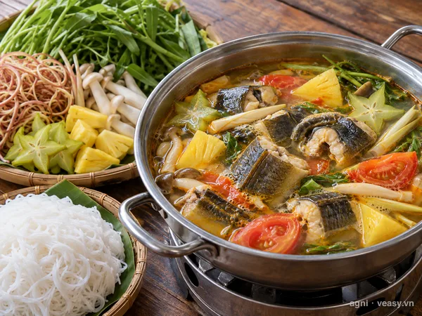Lẩu cá chình (ảnh minh hoạ do AI tạo)