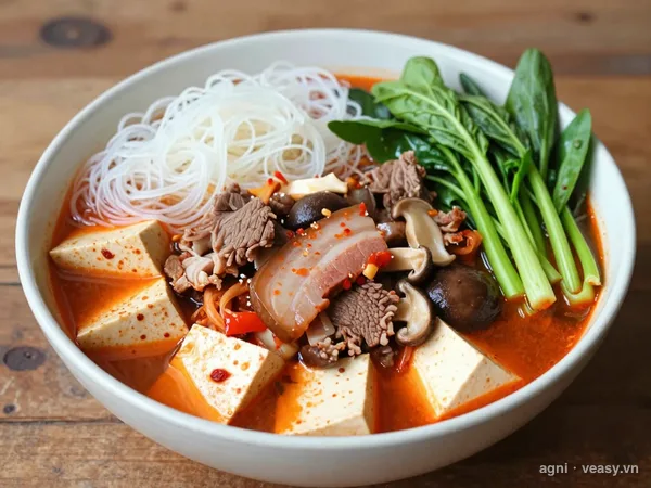 Lẩu kim chi (ảnh minh hoạ do AI tạo)