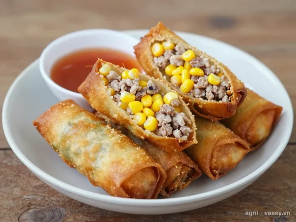 Nem rán sứa (ảnh minh hoạ do AI tạo)