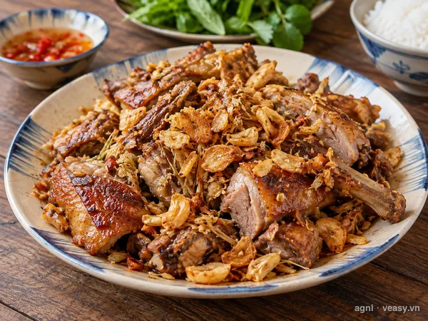 Ngan cháy tỏi (ảnh minh hoạ do AI tạo)