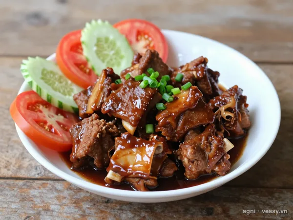Sườn rim mặn (ảnh minh hoạ do AI tạo)