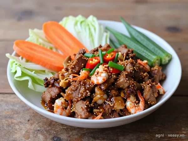 Thịt kho quẹt (ảnh minh hoạ do AI tạo)
