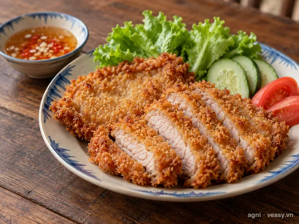 Thịt lợn chiên xù (ảnh minh hoạ do AI tạo)