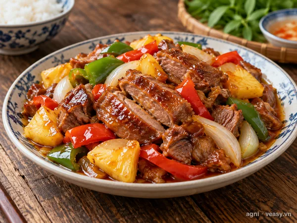 Vịt xào chua ngọt (ảnh minh hoạ do AI tạo)